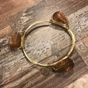 Bourbon and bowties gold bangle